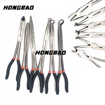 11&quot; Bent Nose Long Reach Pliers fijó el clip anguloso extralargo de 45 grados curvó