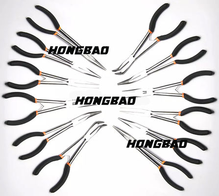 11&quot; Bent Nose Long Reach Pliers fijó el clip anguloso extralargo de 45 grados curvó