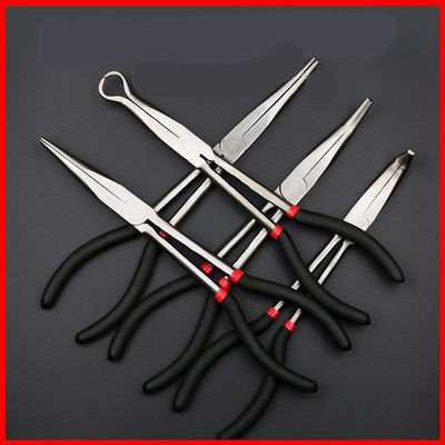 0 45 broche larga Ring Pliers Straight 11 del alcance de 90 grados en Bent Needle Nose Pliers