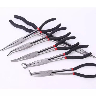 alcance largo Bent Nose Pliers For Jewellery de la curva angulosa del clip de 11&quot; 20 grados que hace el equipo