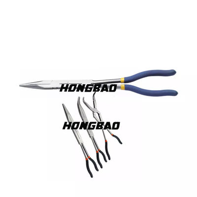 13&quot; de largo alicates extralargos rectos comunes del doble X de Bent Needle Nose Pliers Vde