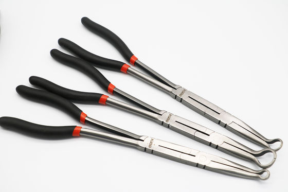 13&quot; los alicates largos del alcance 4pc fijó la junta doble Bent Nose Clip Holding de X 335m m