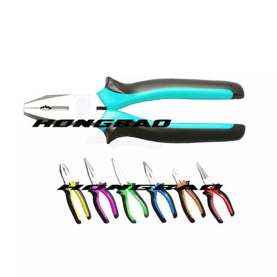 El electricista largo Insulated Combination Plier de la nariz cae la manija suave forjada 6&quot; 7&quot; 8&quot; europeo