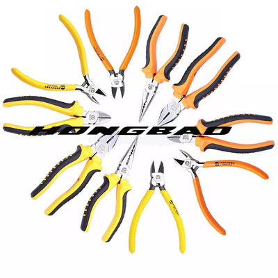45#Carbon manija sumergida de acero 6&quot; 8&quot; arriba hombro no estándar Bent Nose Diagonal Combination Pliers de tipo americano