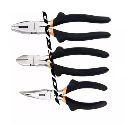 45#Carbon manija sumergida de acero 6&quot; 8&quot; arriba hombro no estándar Bent Nose Diagonal Combination Pliers de tipo americano