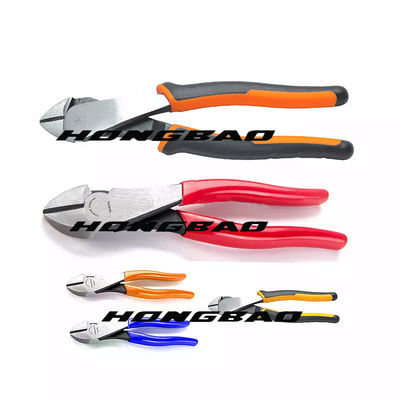 Alicates diagonales que cortan laterales 1000v 180m m 6" Bent Angle Head Body Nose 8 11" cabeza delgada