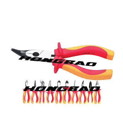 6 8&quot; VDE 1000V aisló la CA lateral 150m m eléctrico 200m m de Bent Nose Pliers del cortador de los alicates que cortaba
